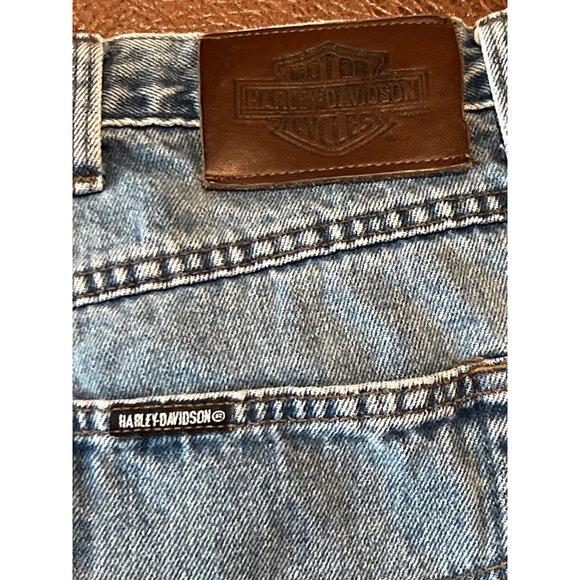Harley-Davidson Biker Blues Jeans 38/30 Genuine MotorClothes Denim USA - Picture 5 of 9